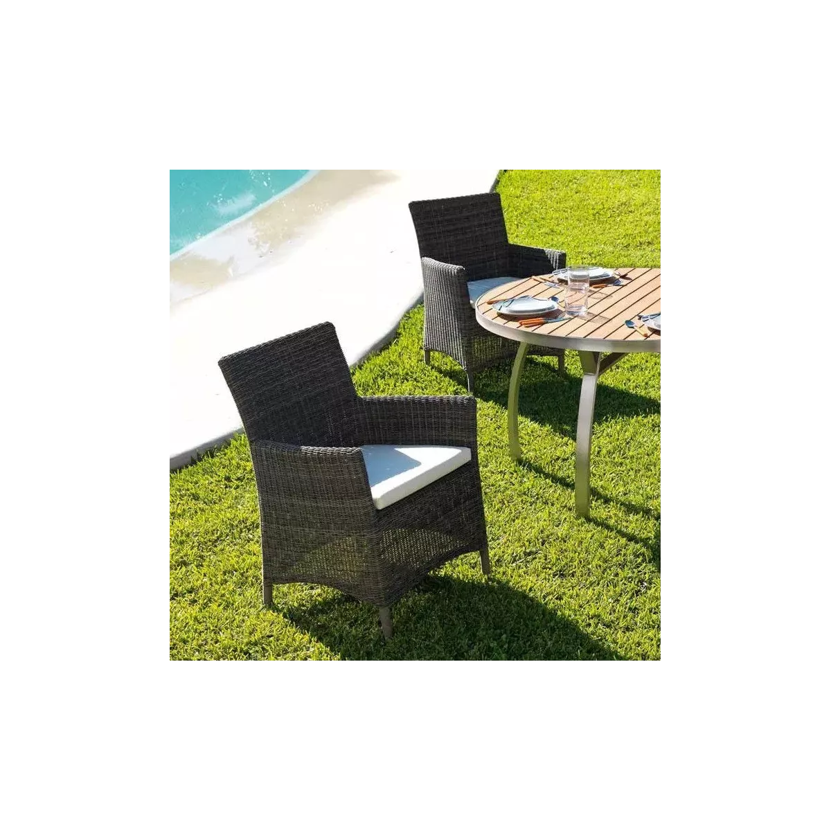 Fauteuil de Repas Résine Ibiza
