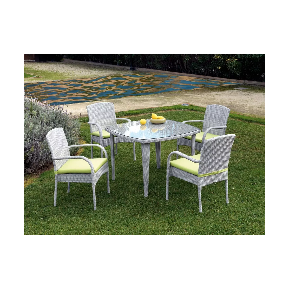 Table Résine Monaco 100x100