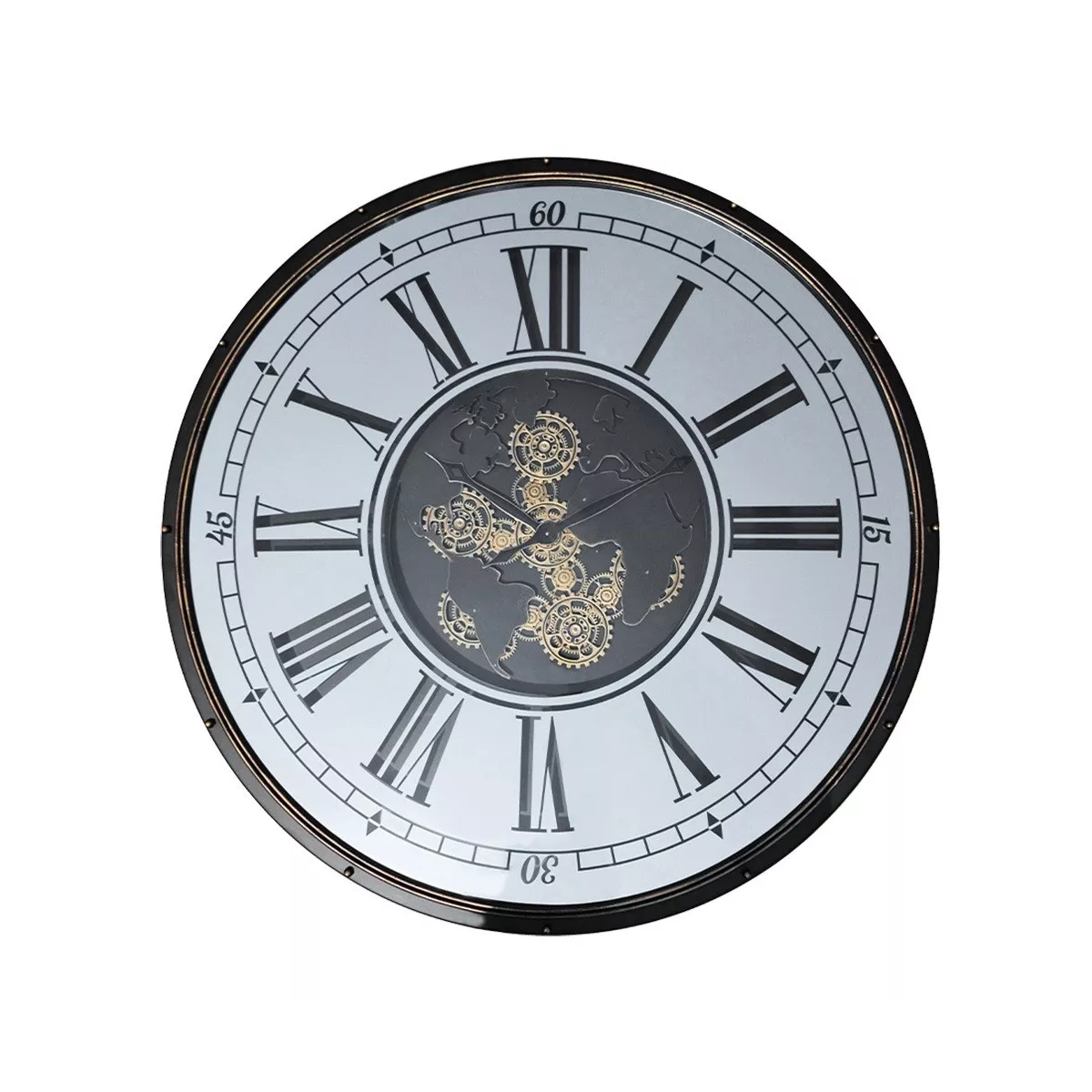 Horloge Engrenage Monde 120X120
