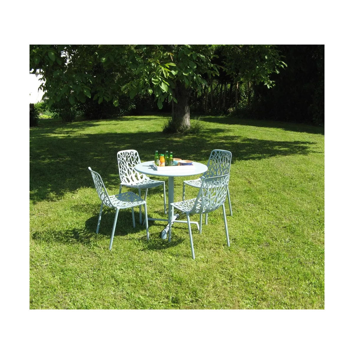 Chaise Aluminium Forest Bleu