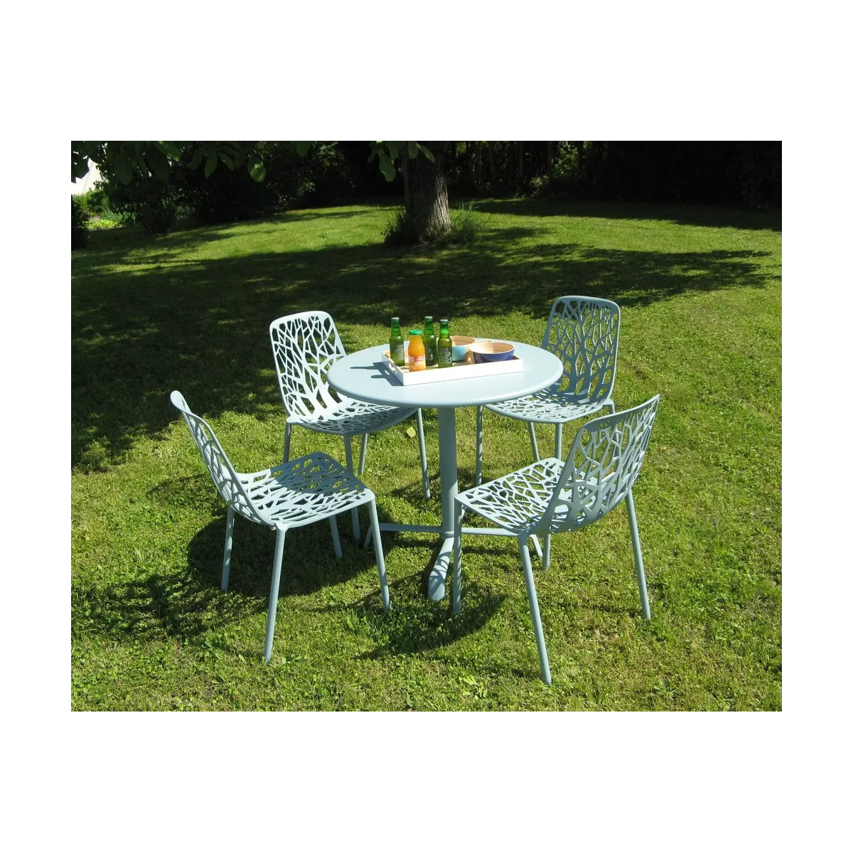 Chaise Aluminium Forest Bleu