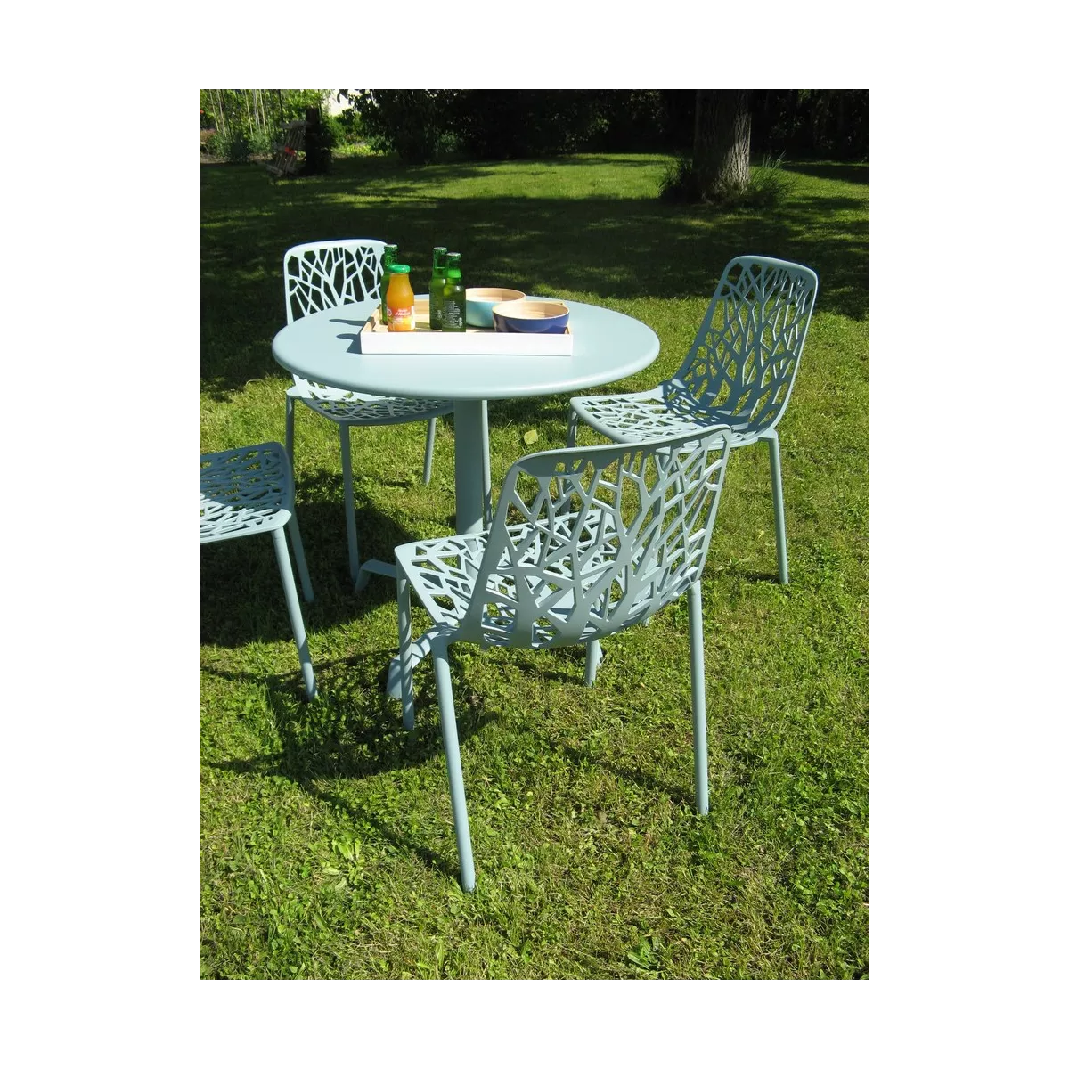 Chaise Aluminium Forest Bleu