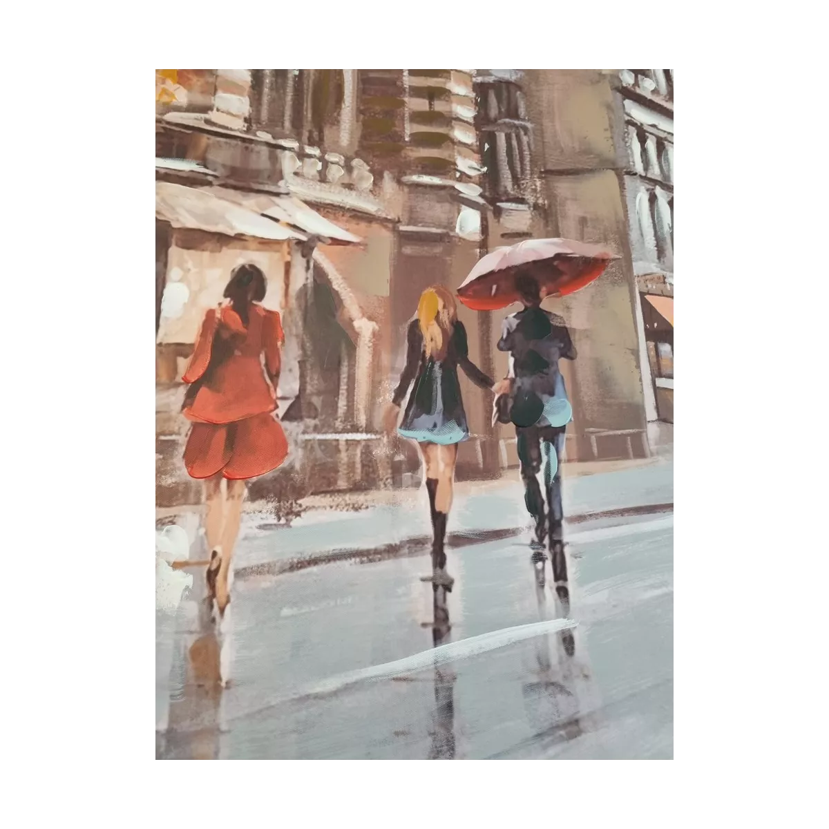 Tableau Promenade Dans La Rue 150x80