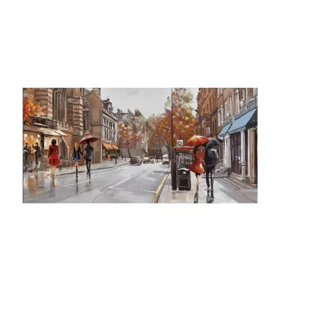 Tableau Promenade Dans La Rue 150x80