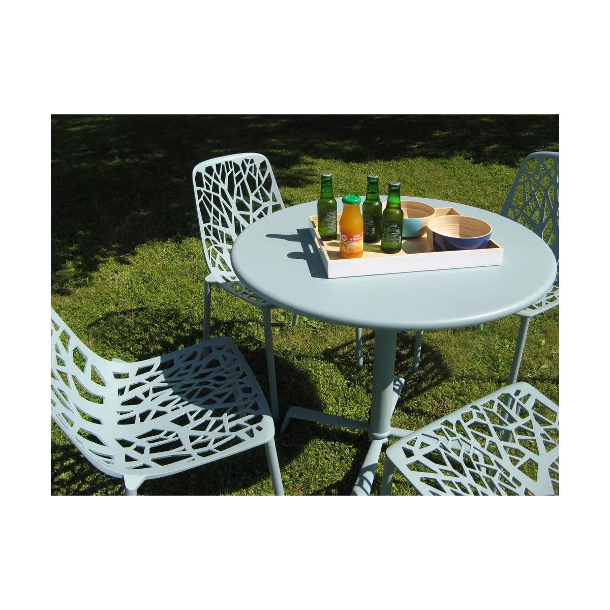 Chaise Aluminium Forest Bleu
