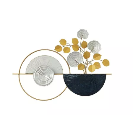 Déco Murale Fleur et Disques 89x65