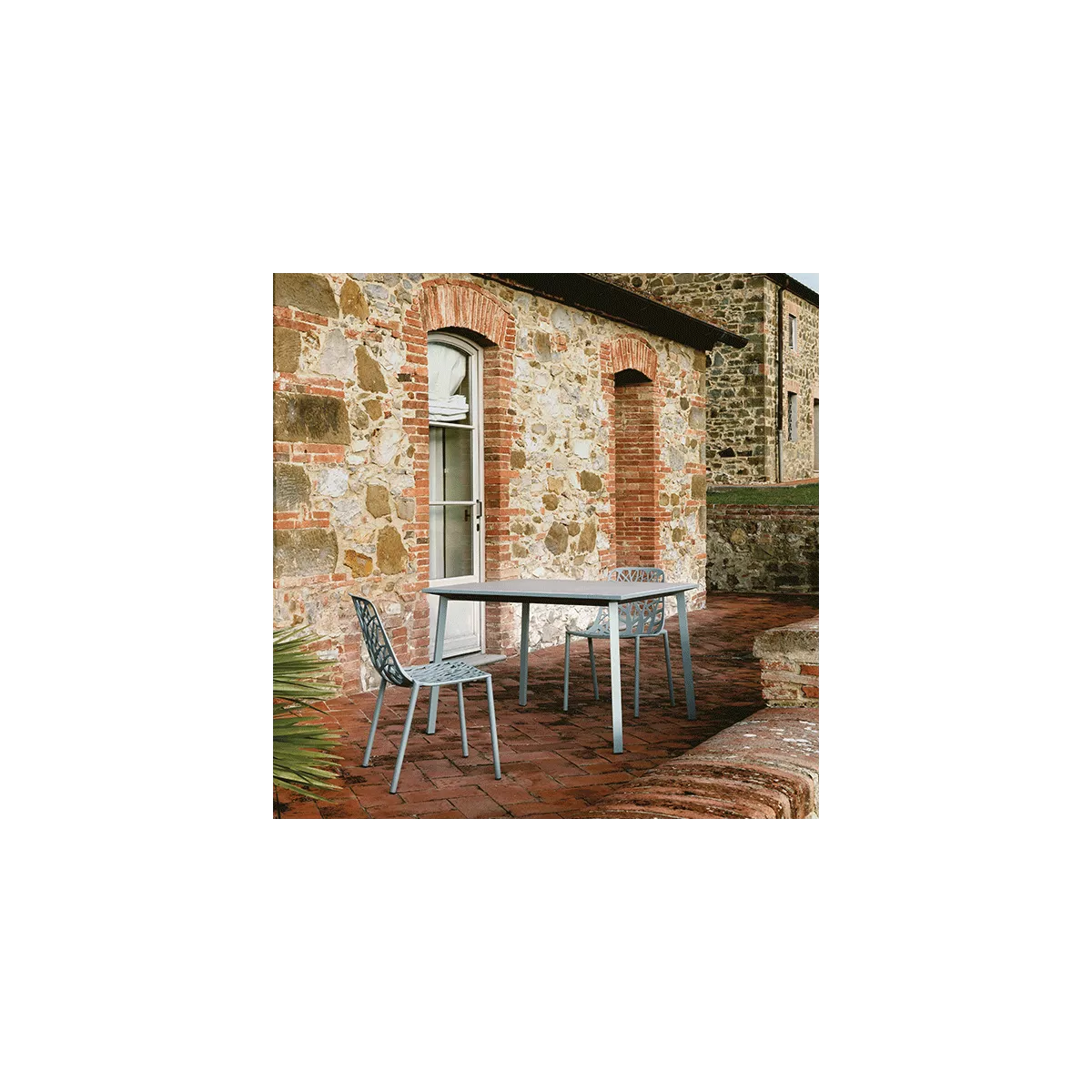 Chaise Aluminium Forest Bleu