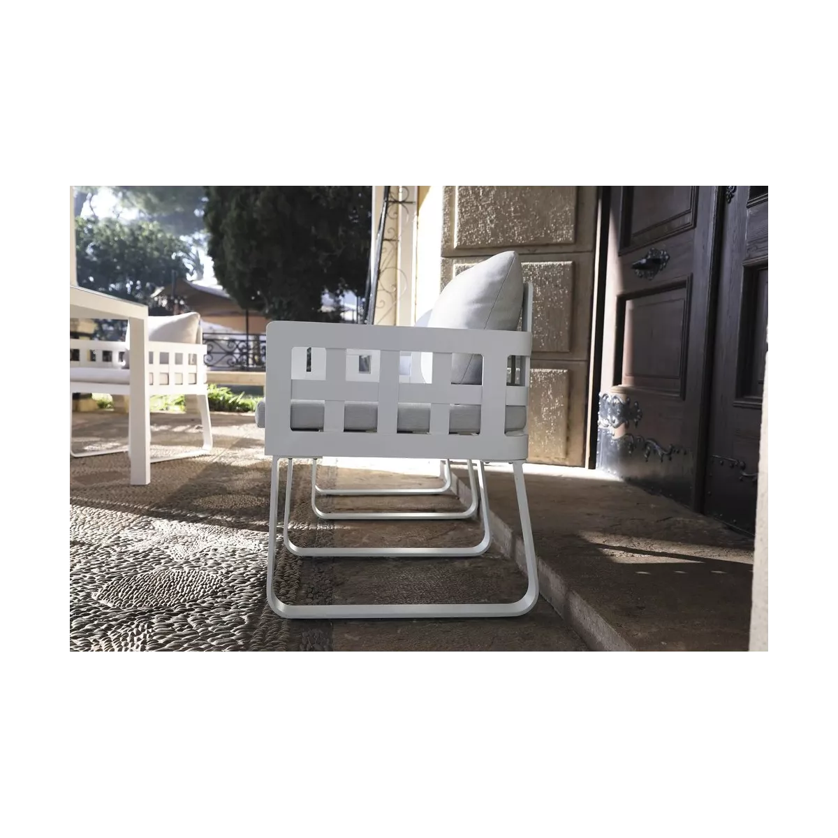 Fauteuil de repas Milan Spécial Extérieur Aluminium