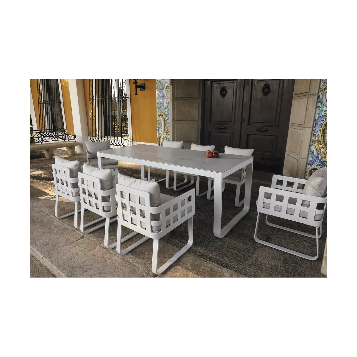 Fauteuil de repas Milan Spécial Extérieur Aluminium