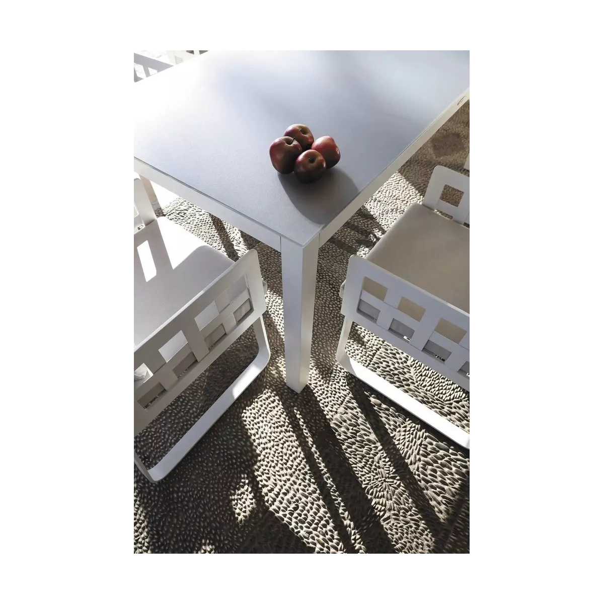 Table 180x90  San Marino  Aluminium Blanc