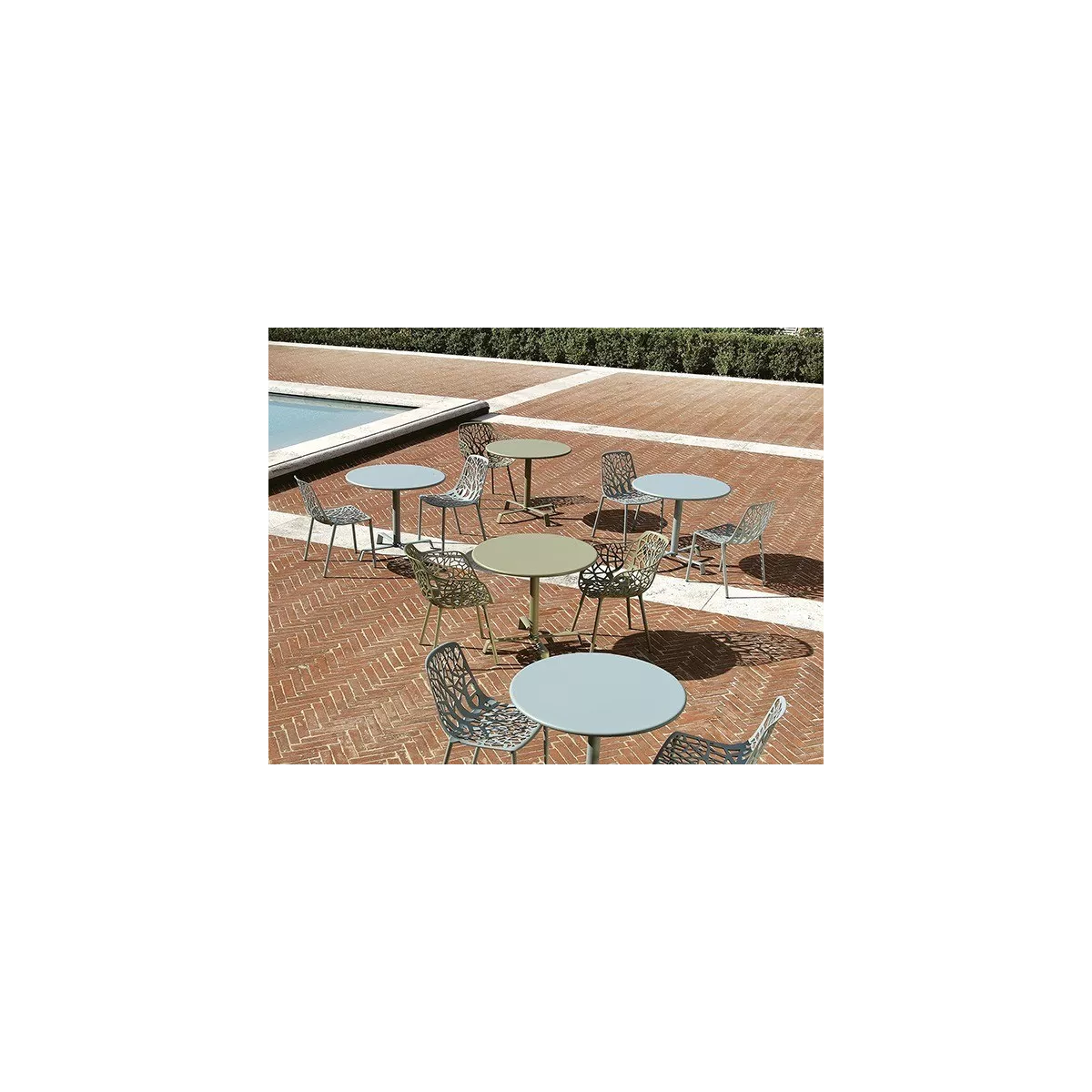 Chaise Aluminium Forest Bleu