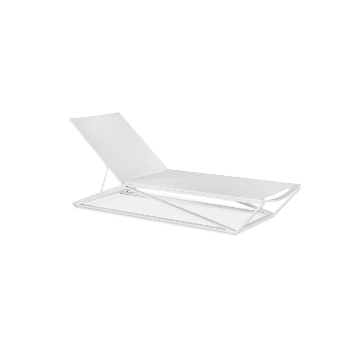 Chaise Longue Métal Blanc Milan