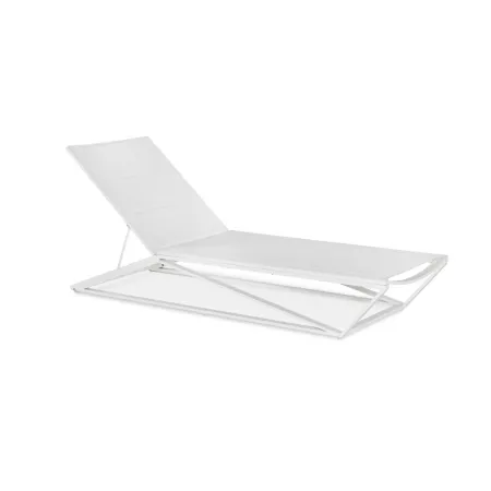 Chaise Longue Métal Blanc Milan