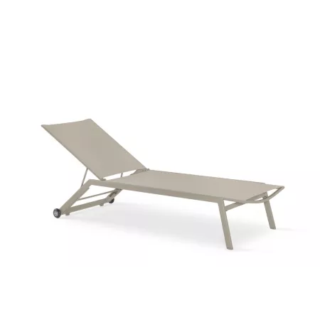 Chaise Longue Chypre Alu Taupe
