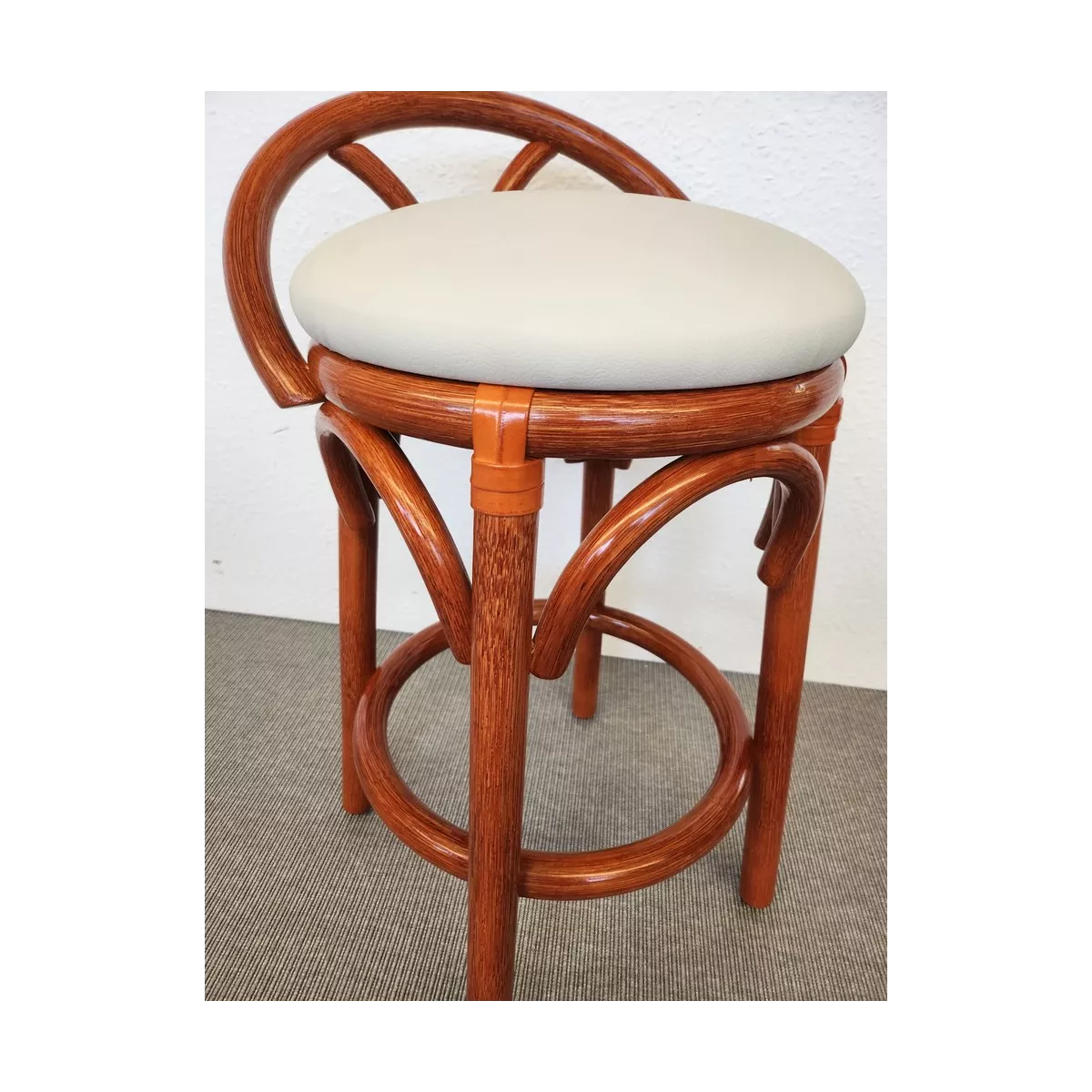 Pouf Rotin Portofino Mandarin
