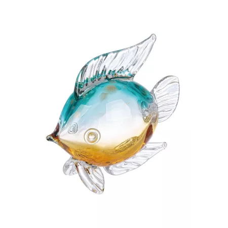 Poisson en pate de verre Goldy Vert