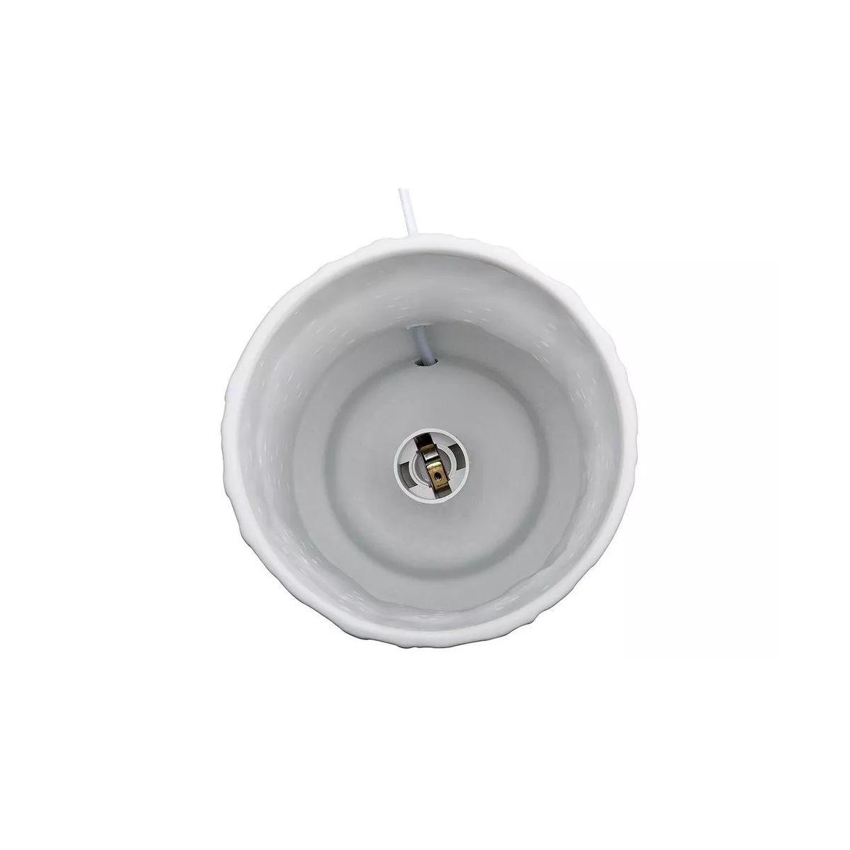 Lampe Porcelaine Roses H.27cm