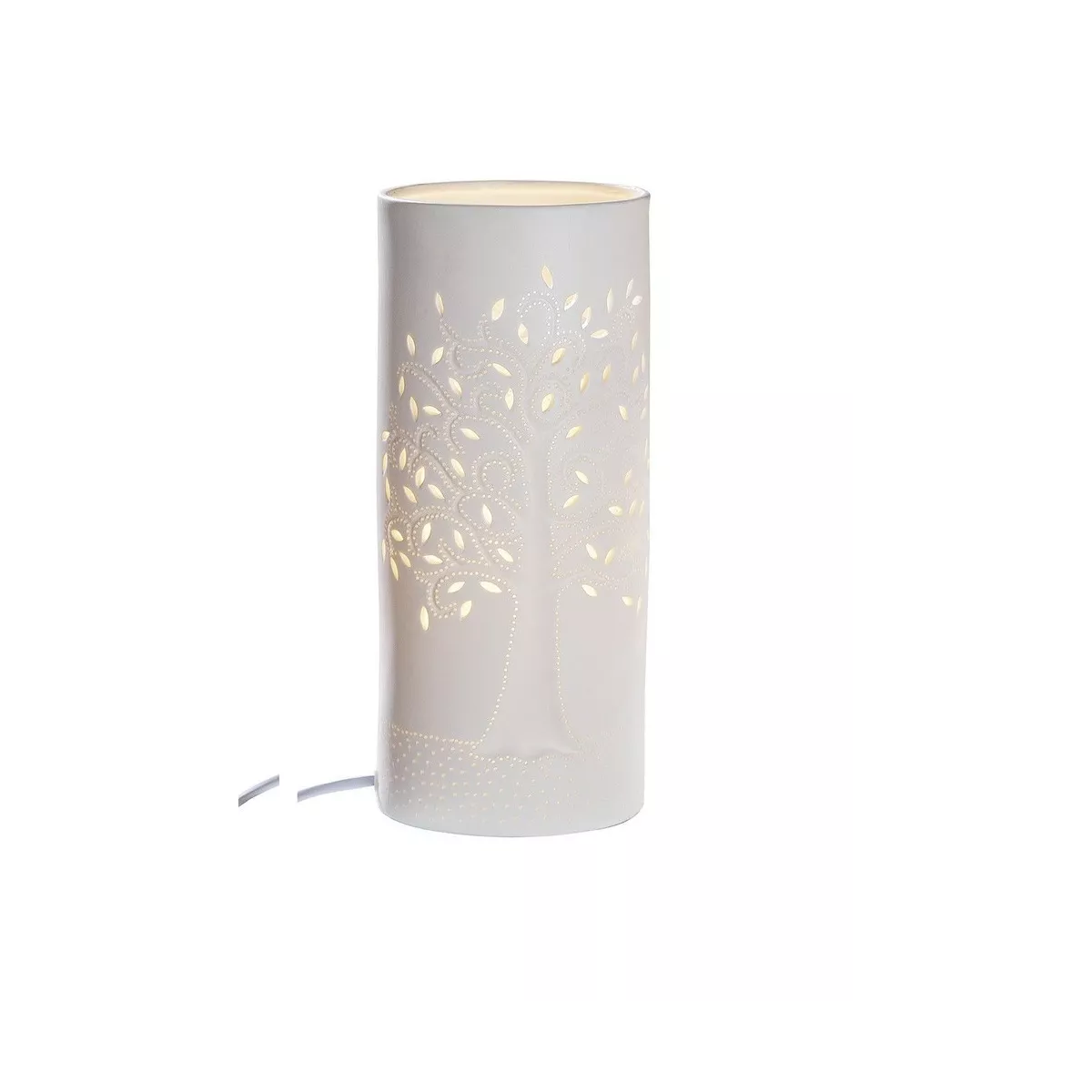 Lampe Porcelaine Arbre de vie h28