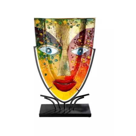 Vase Verre sur Socle Blue Eye 