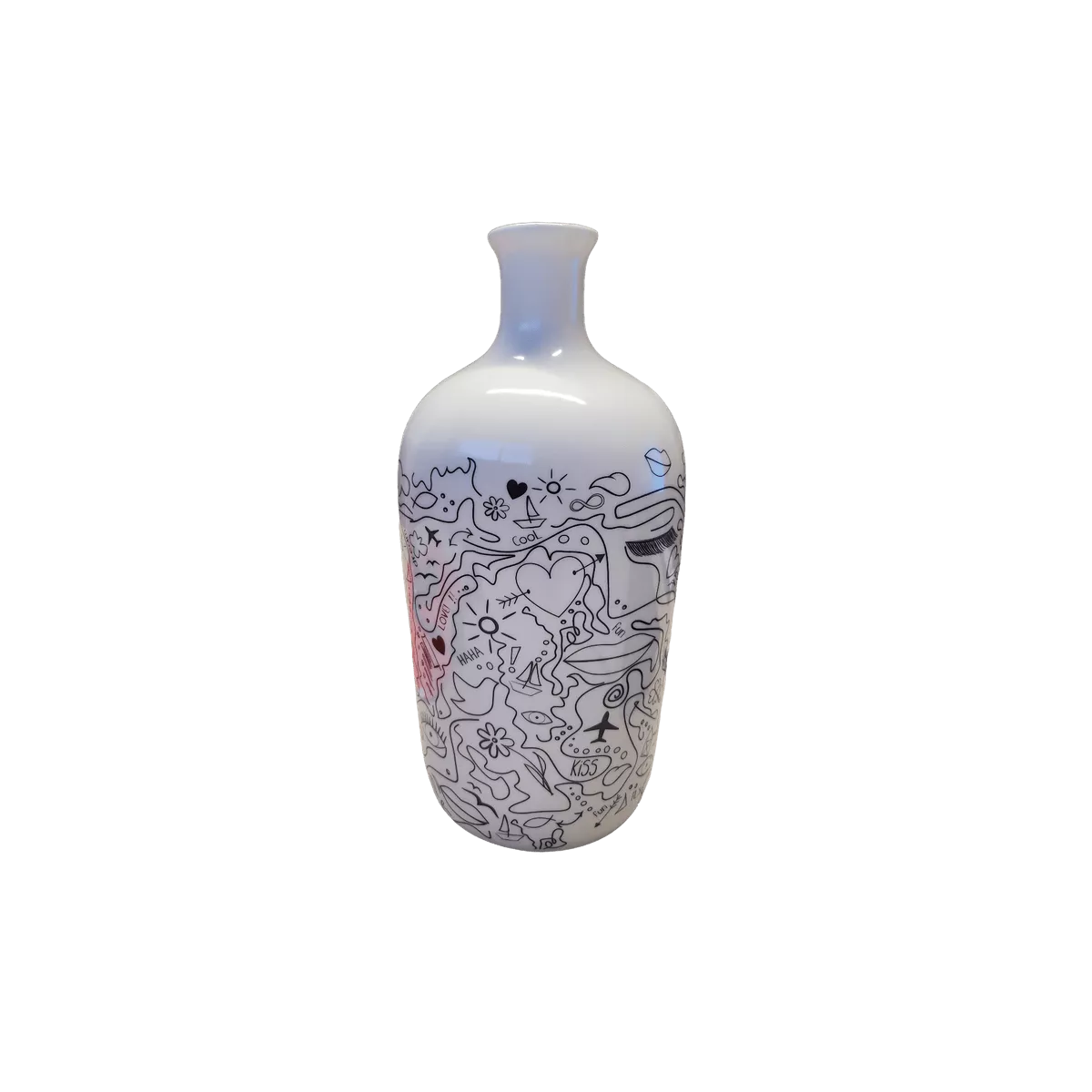Vase Goutte Arty Blanc H.26