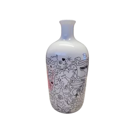 Vase Goutte Arty Blanc H.26