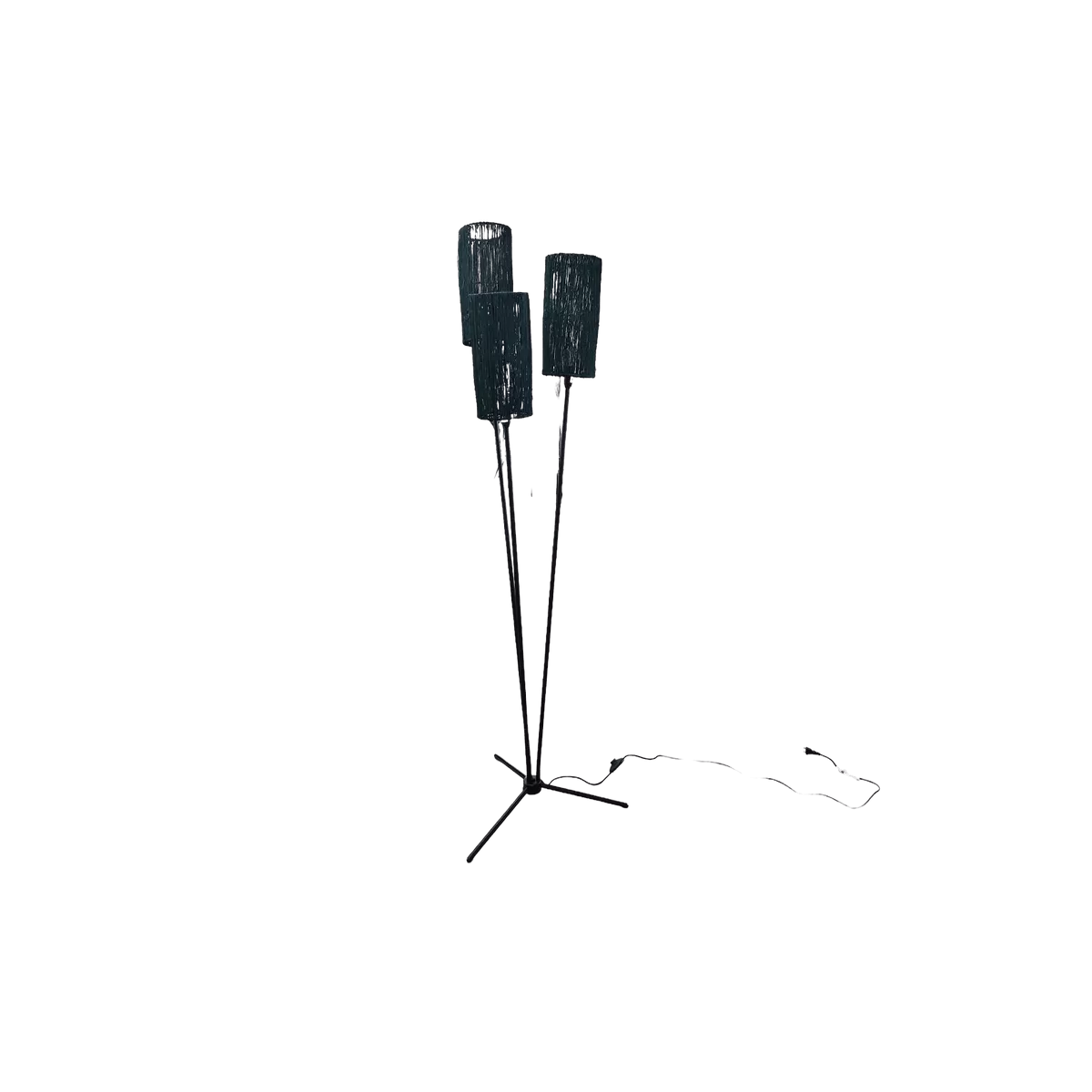 Lampadaire 3 branches Bahu Emeraude H.173cm