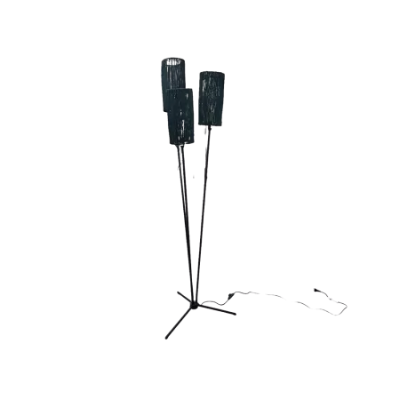 Lampadaire 3 branches Bahu Emeraude H.173cm