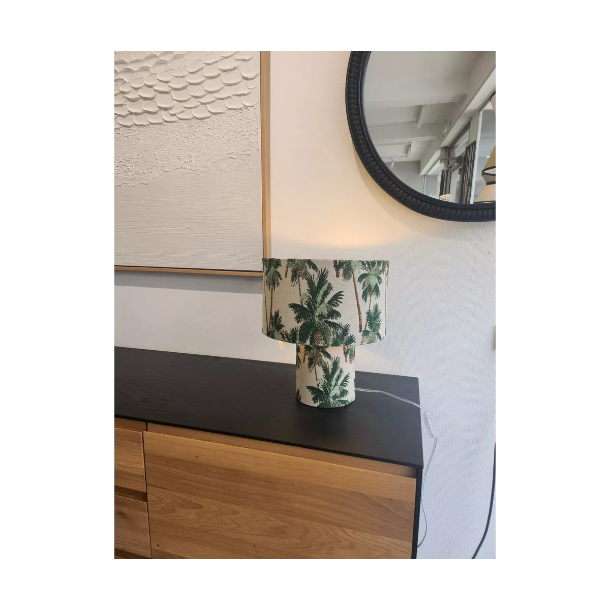 Lampe Palmes H.36cm