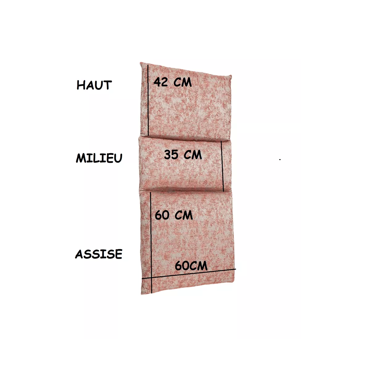 Coussin pour Fauteuil Rotin Leed Tissus Astenu