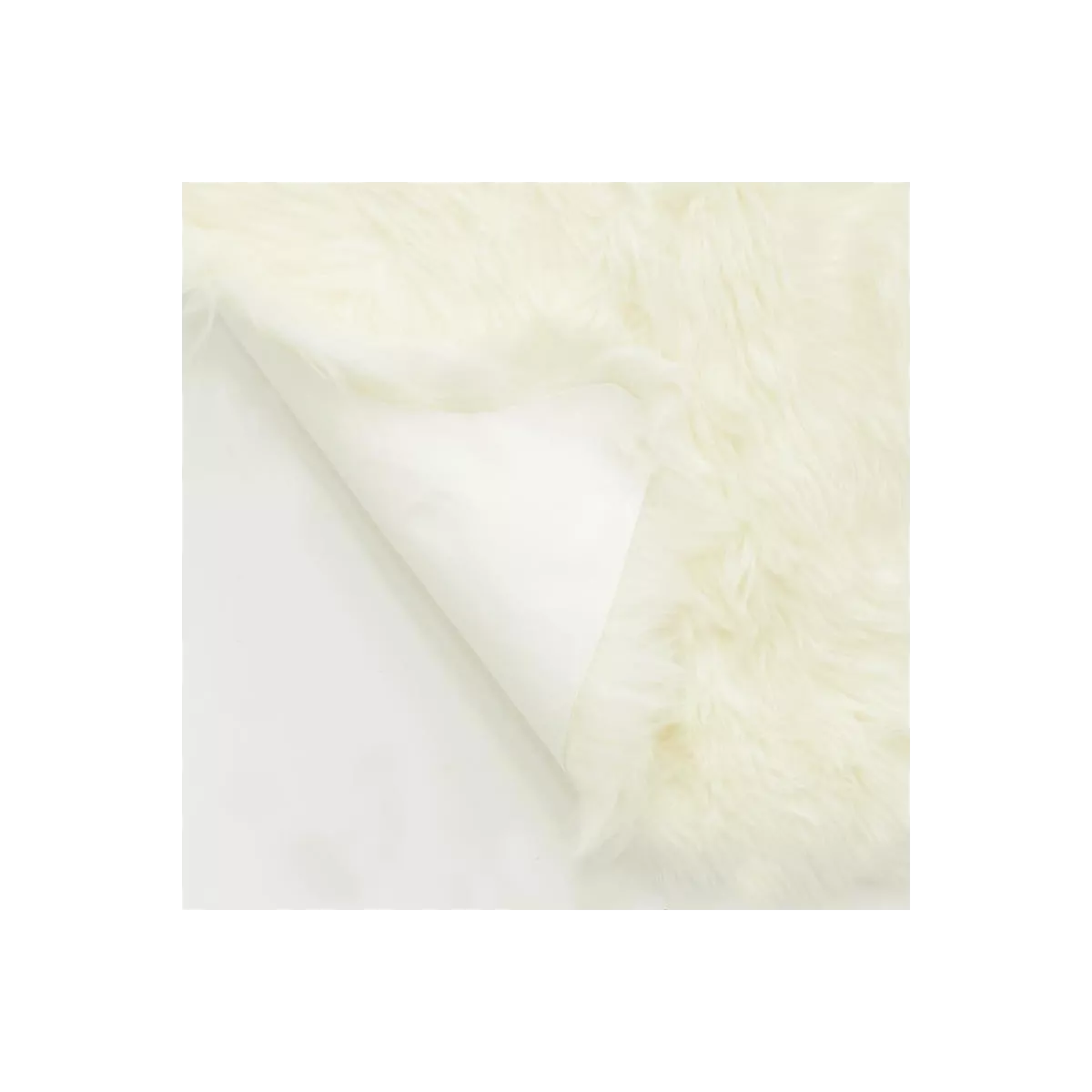 Peau Mouton ivoire 90x60