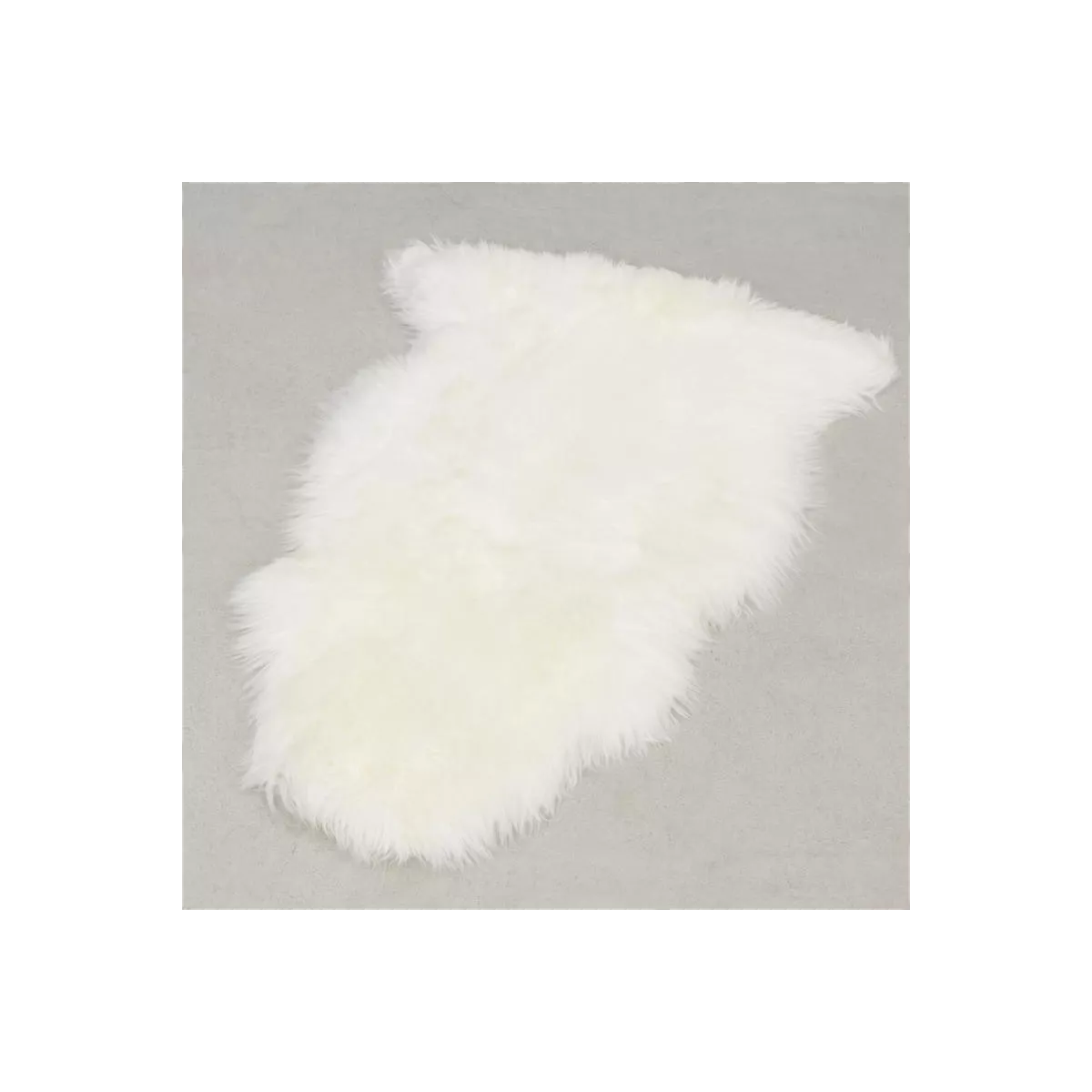Peau Mouton ivoire 90x60