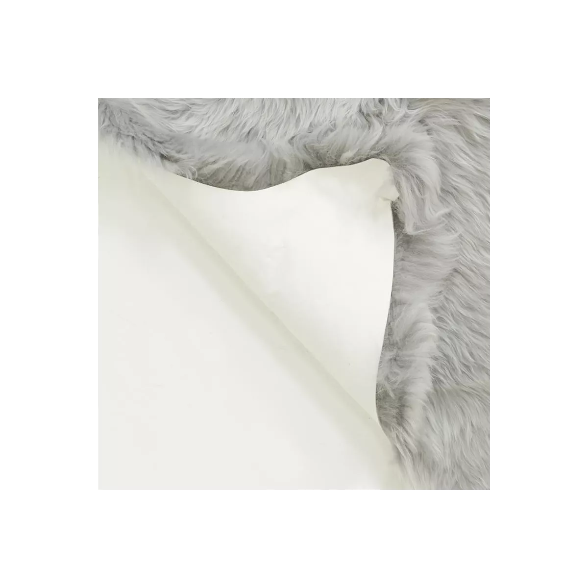 Peau Mouton Grise 90x60