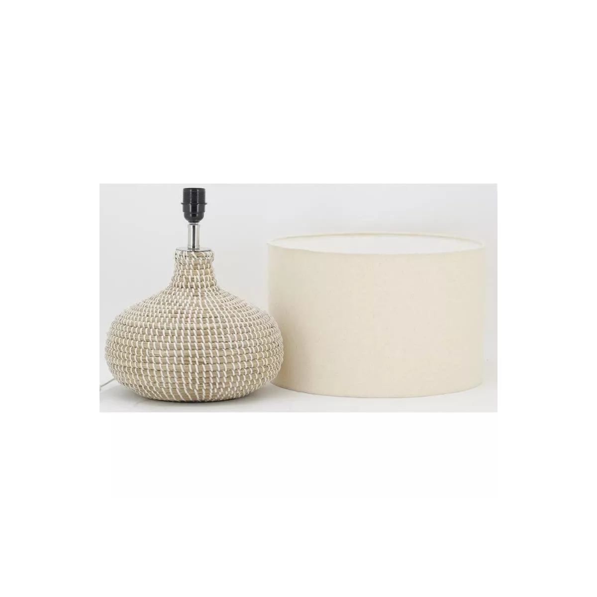 Lampe Boule en Jonc H.53