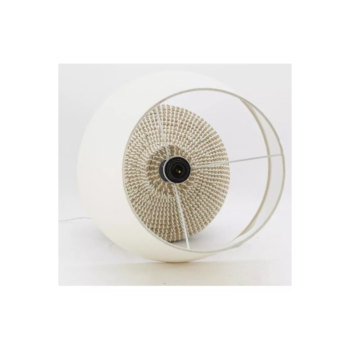 Lampe Amphore en Jonc H.68cm