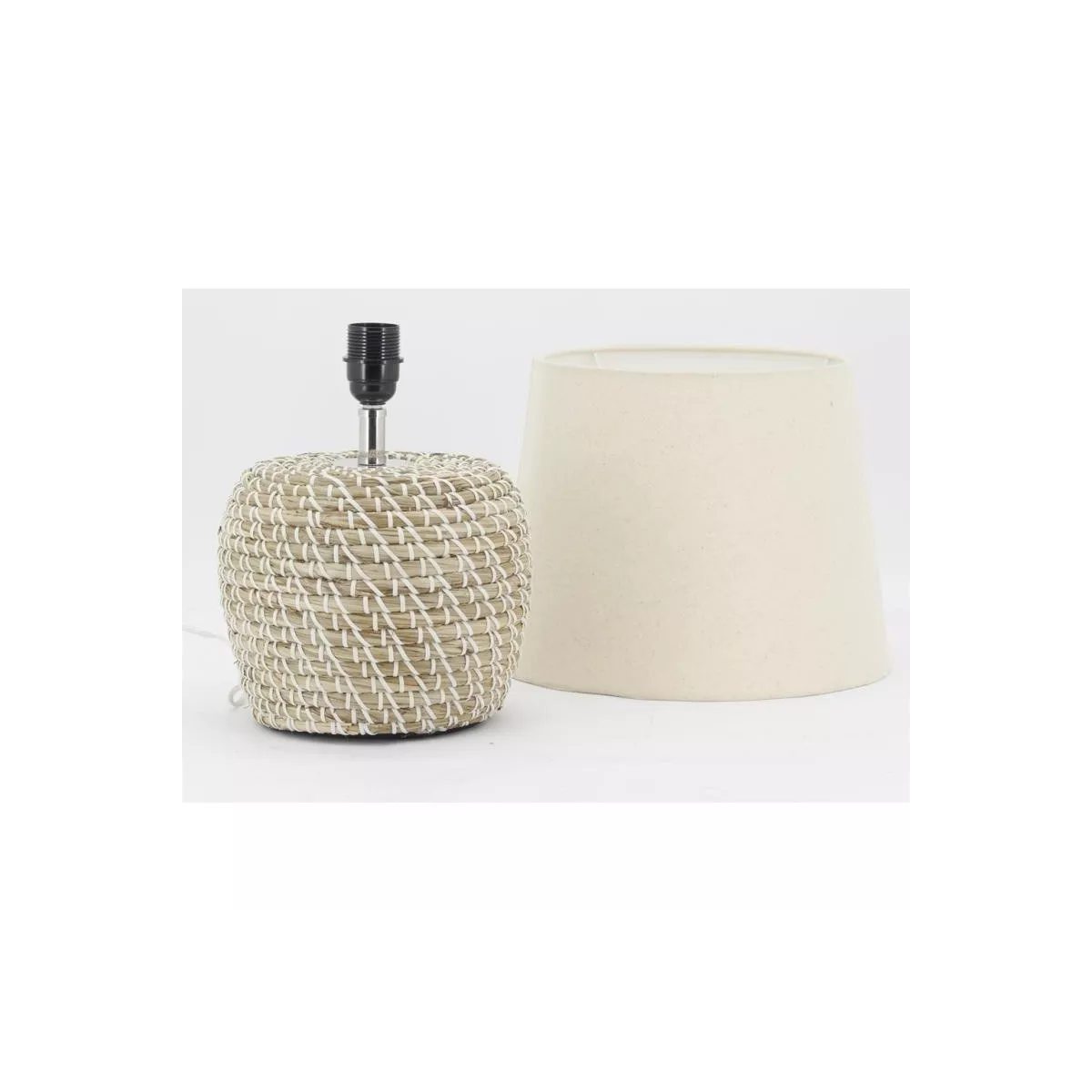 Lampe Ronde en Jonc H.48 cm
