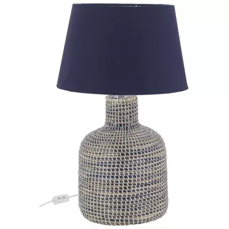 Lampe en Jonc bleu H.65cm