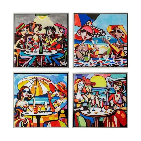 Tableau Autour d'un Verre 40x40