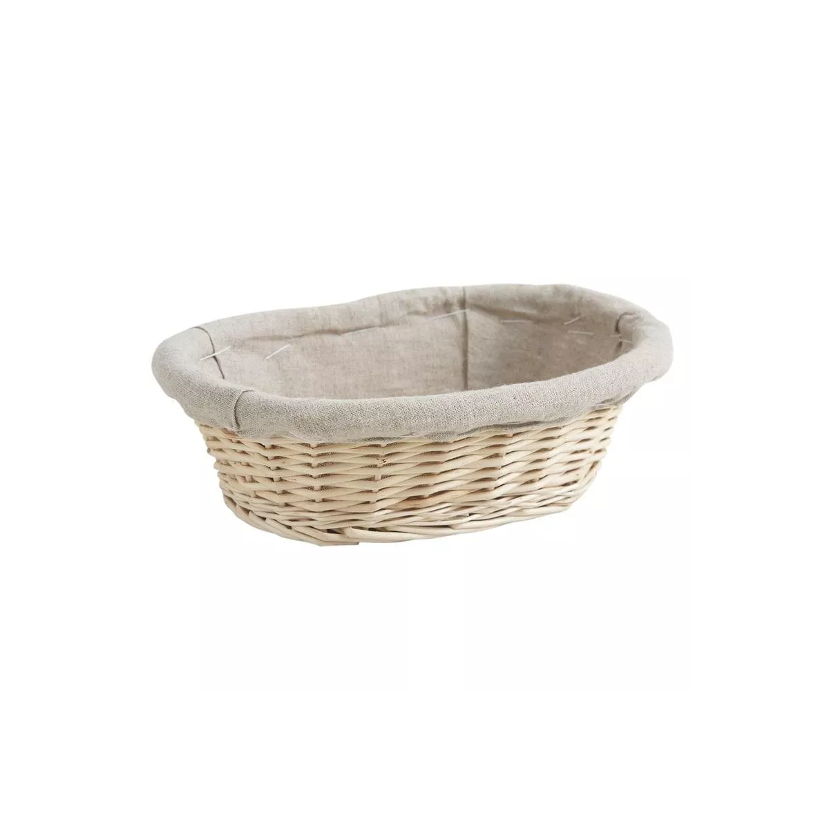 Corbeille osier ovale 25x18