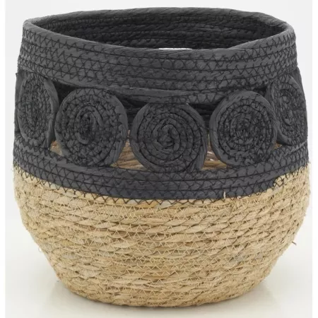 Cache-pot Alban noir 20x20