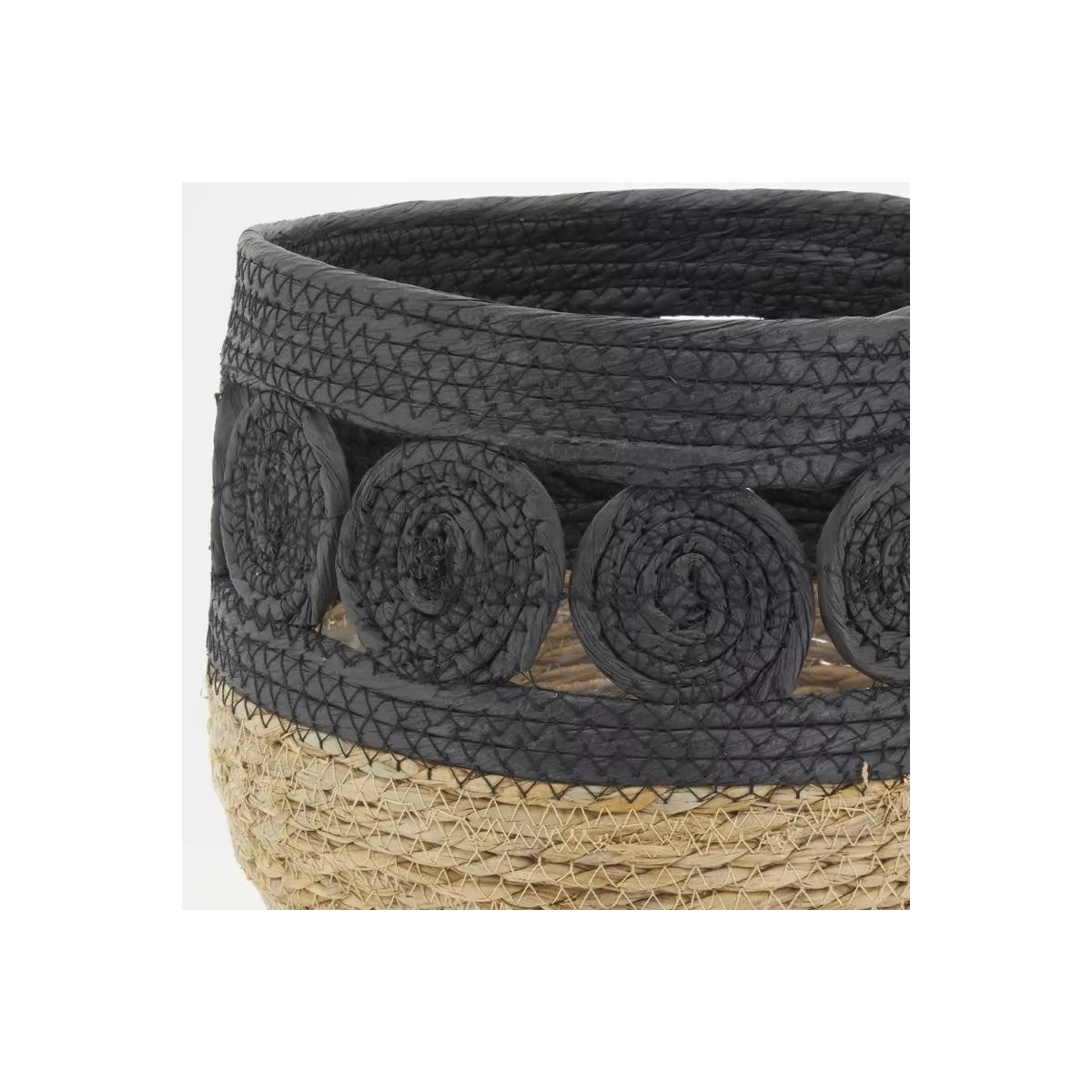 Cache-pot Alban noir 20x20