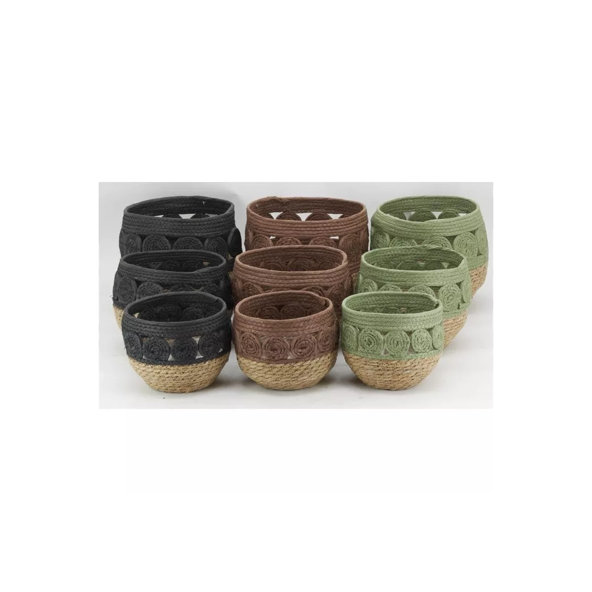 Cache-pot Alban Marron 20x20