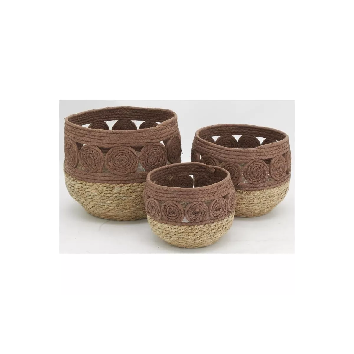 Cache-pot Alban Marron 20x20
