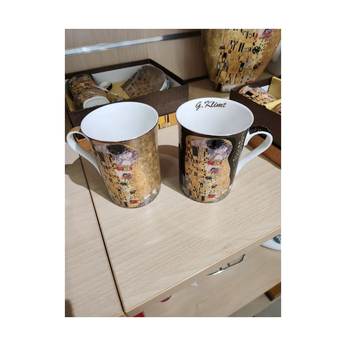 Coffret 2 Mug 300 ml Le Baiser Klimt