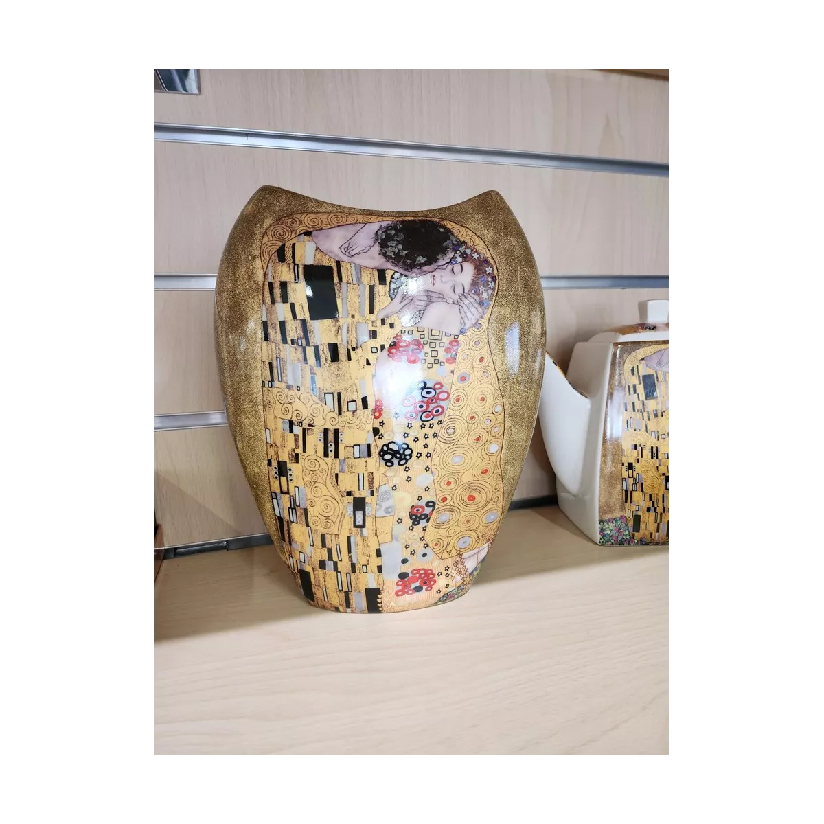 Vase Le Baiser Klimt h.25cm
