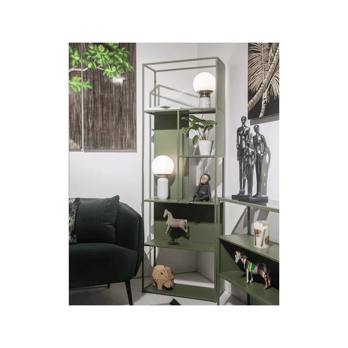 Console Esprits Métal Vert 120x81