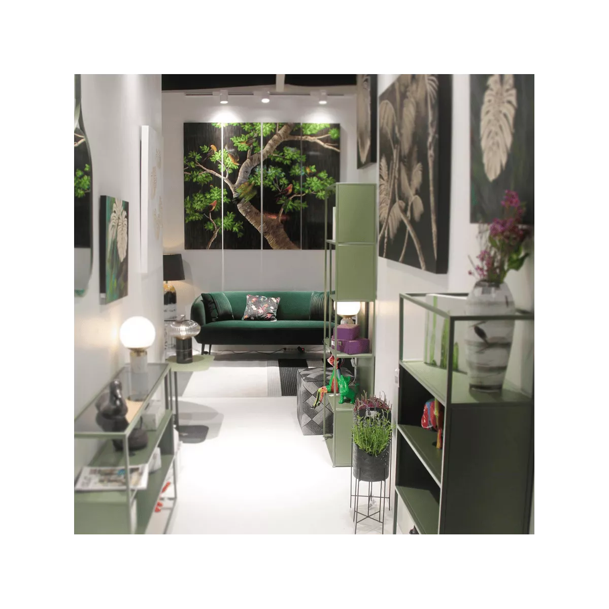 Console Esprits Métal Vert 120x81