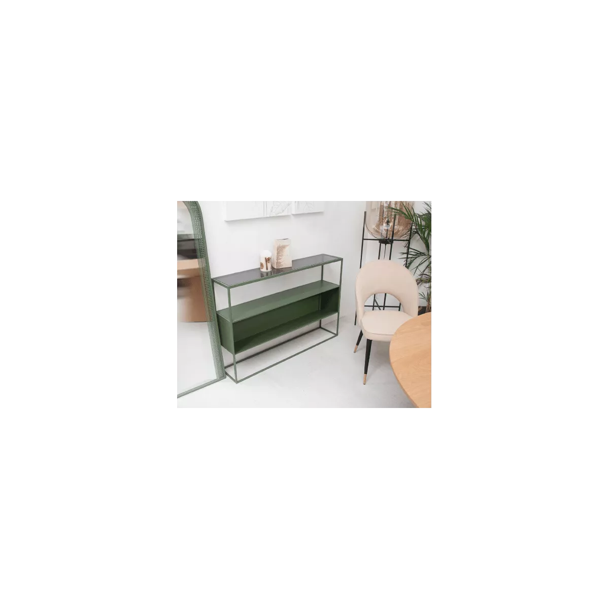Console Esprits Métal Vert 120x81
