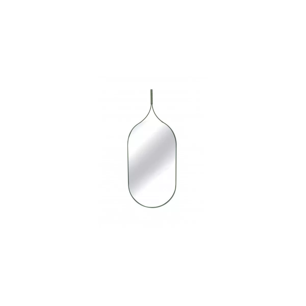 Miroir Esprits Goutte d'Eau 90x37 Métal Vert