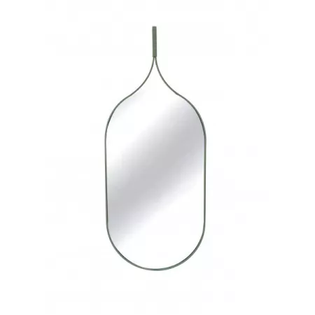 Miroir Esprit Goutte d'Eau 90x37 Métal Vert