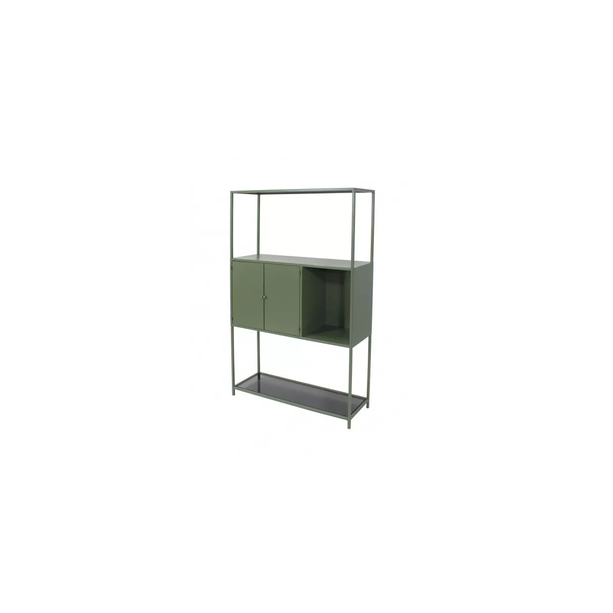 Etagère 2 Portes Esprits Métal Vert 80x126